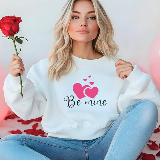 Be Mine Valentine’s Sweatshirt - Cute Heart Apparel