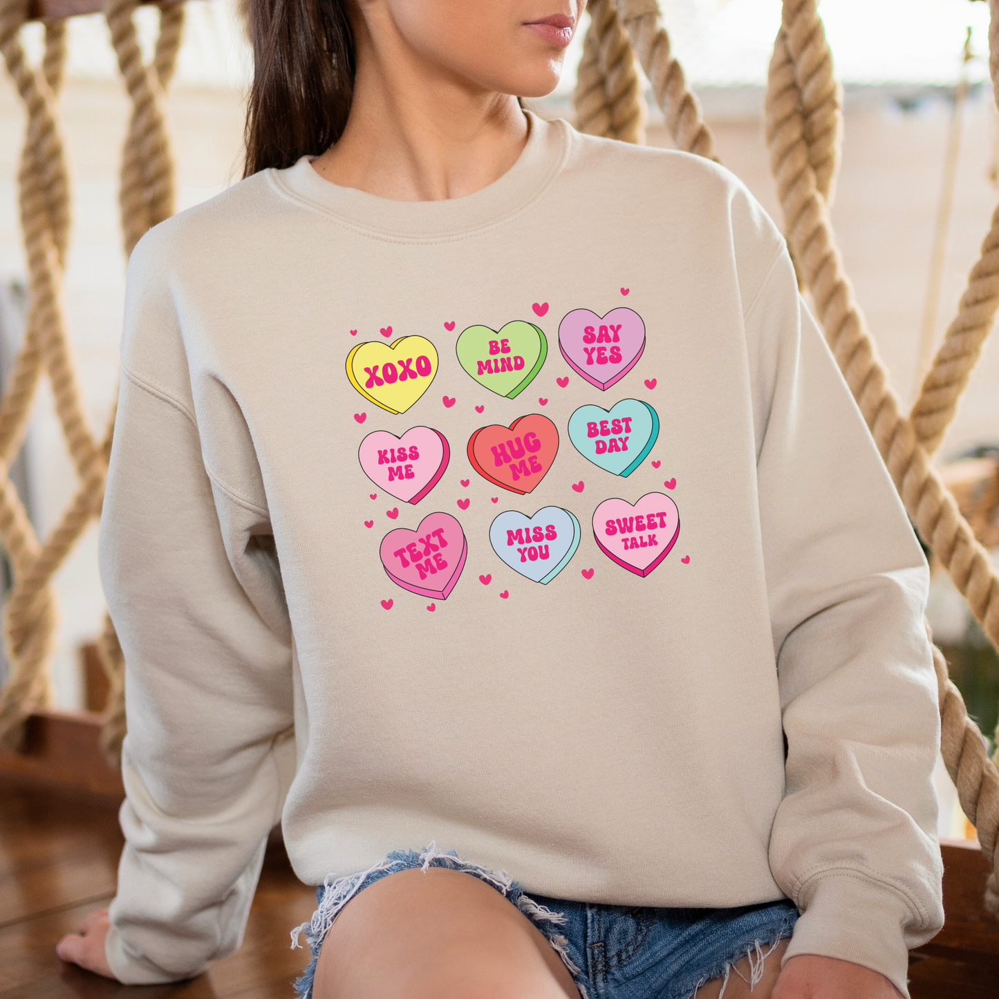 Conversation Hearts Valentine’s Day Sweatshirt