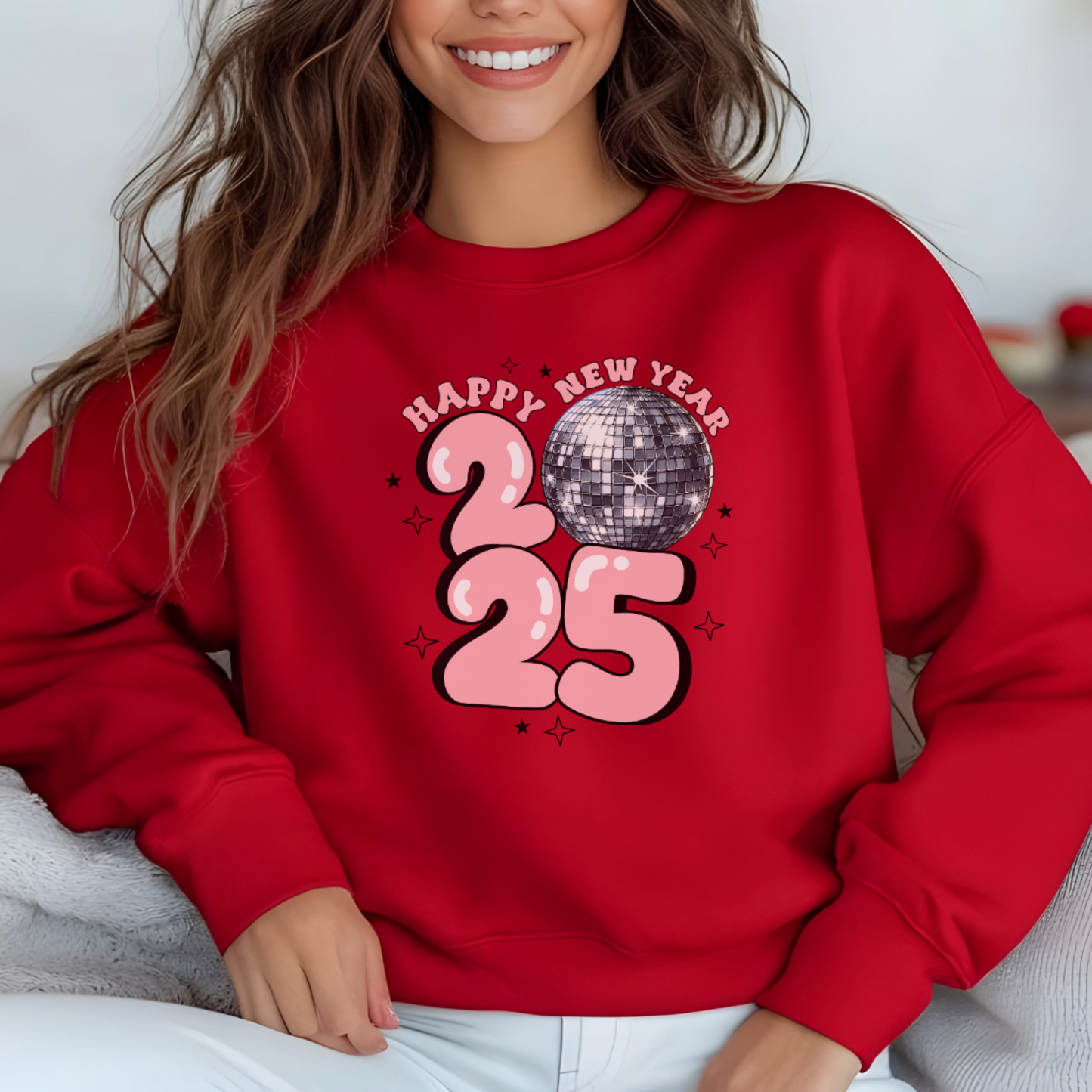 Happy New Year 2025 Sweatshirt - Festive Celebration Apparel