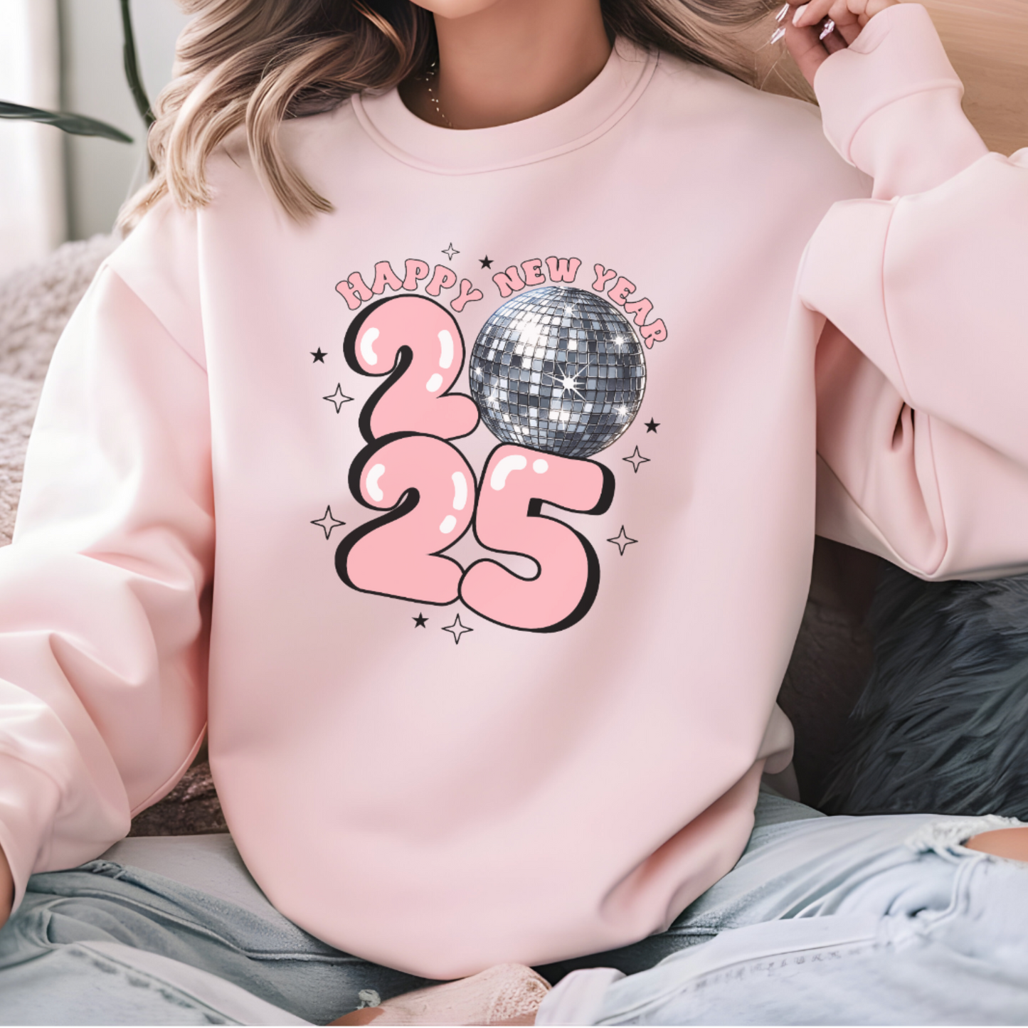 Happy New Year 2025 Sweatshirt - Festive Celebration Apparel